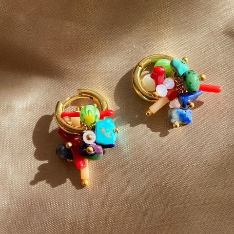 Minimal Doğal Taş Charm Set