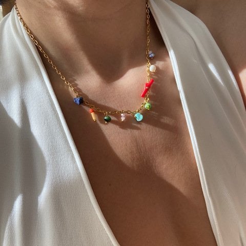 Minimal Doğal Taş Charm Set