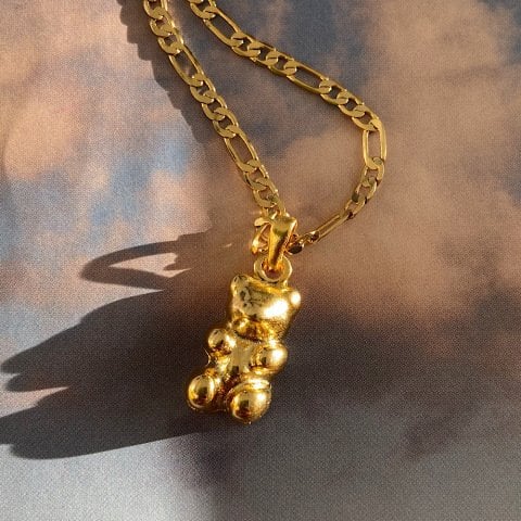 Jelibon Ayıcık Gold Kolye