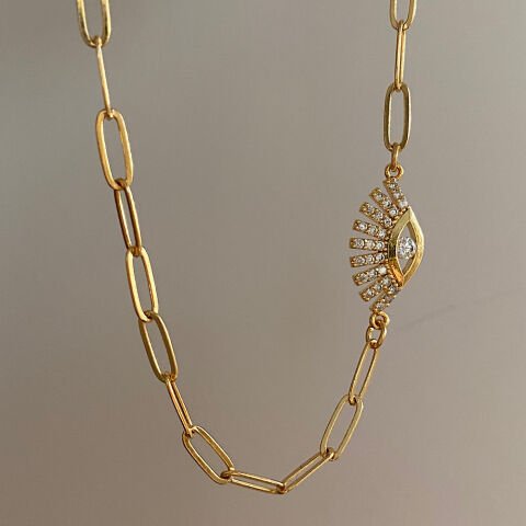 Göz Choker Kolye