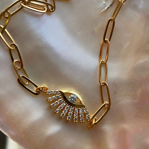 Göz Choker Kolye