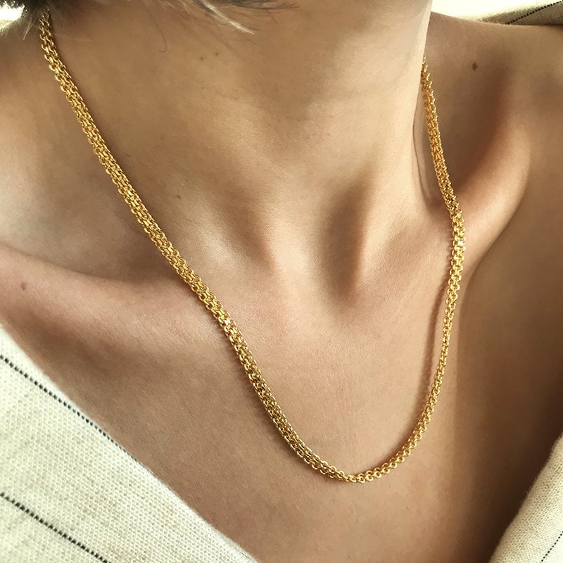 İtalyan Mısır Örme Kolye