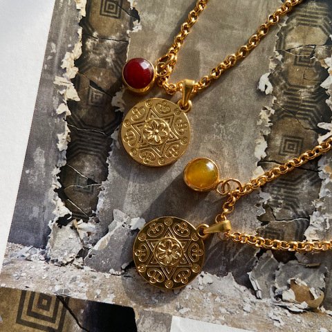 Flakes Of Agate Akik Kolye