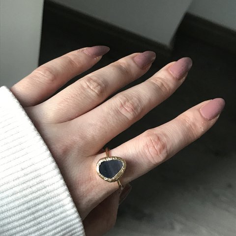 Grönland Agat Doğal Taş Yüzük