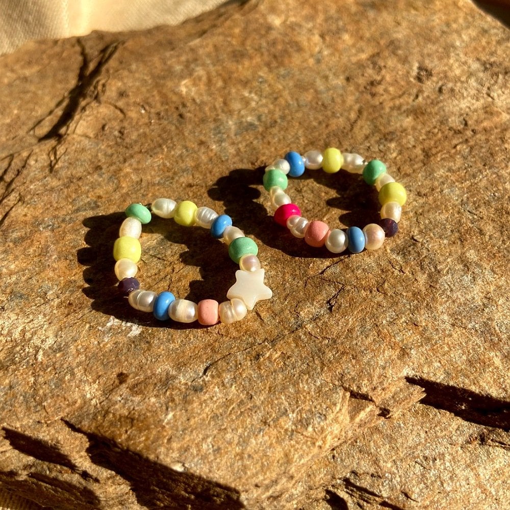 Colorful Pearl İnci Yüzük