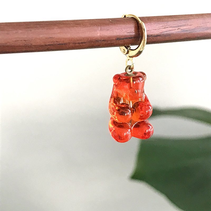 Jelibon TEK Küpe Kırmızı