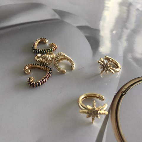 Earcuff Kutup Yıldızı Küpe