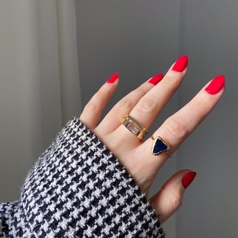 NORWAY 5 Siyah Agat Taşı Yüzük