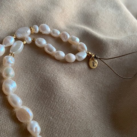 Peony İnci Telefon Askısı