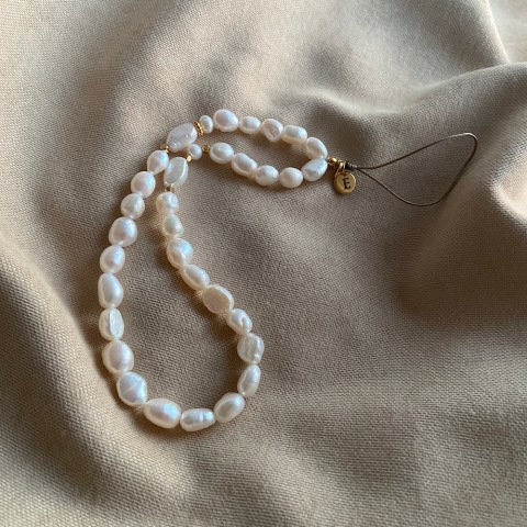 Peony İnci Telefon Askısı