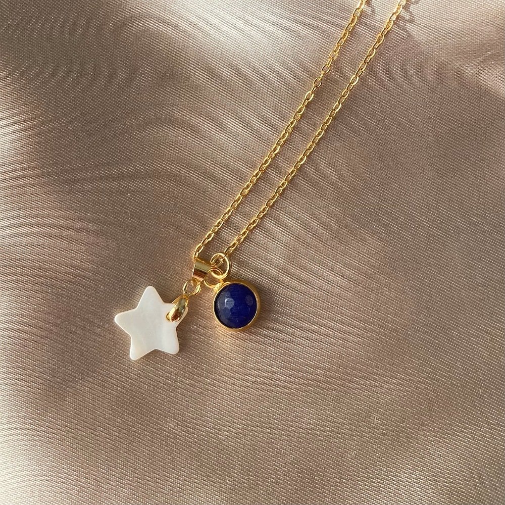 Hekate Yıldız Vintage Taş Kolye