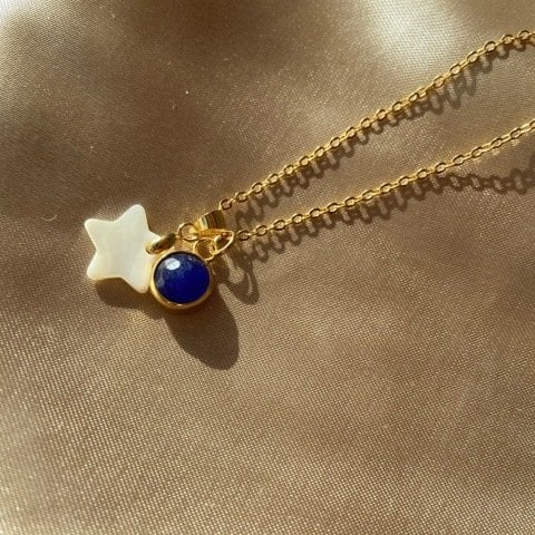 Hekate Yıldız Vintage Taş Kolye