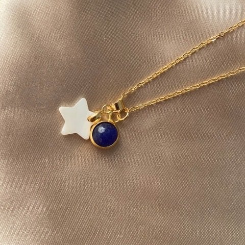 Hekate Yıldız Vintage Taş Kolye