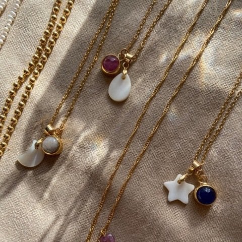 Hekate Damla Vintage Taş Kolye