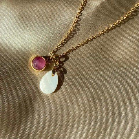 Hekate Damla Vintage Taş Kolye