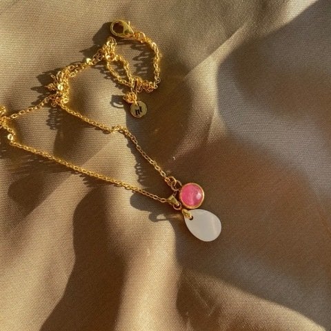 Hekate Damla Vintage Taş Kolye