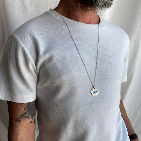 Oval Mine Göz Kolye