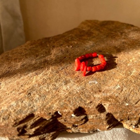 Küp Mercan Doğal Taş Yüzük