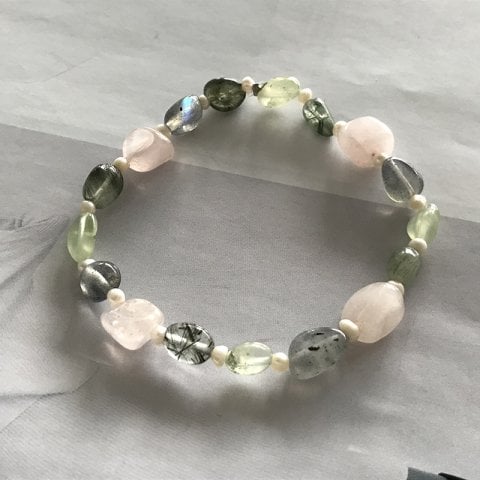 Prehnit Doğal Taş Bileklik