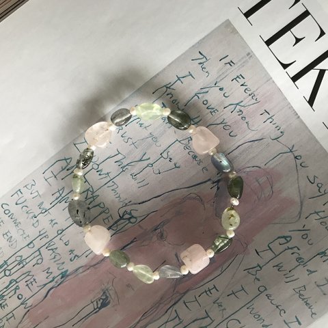 Prehnit Doğal Taş Bileklik