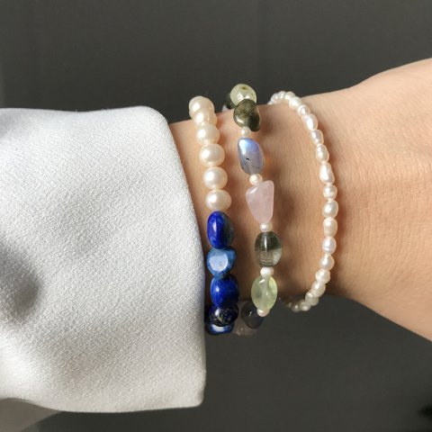 Prehnit Doğal Taş Bileklik