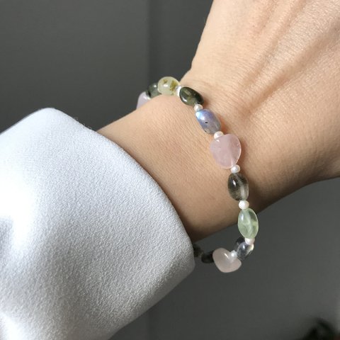 Prehnit Doğal Taş Bileklik
