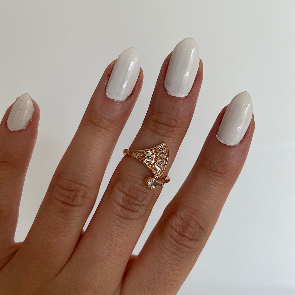 Ginkgo Zirkon Taşlı Yüzük