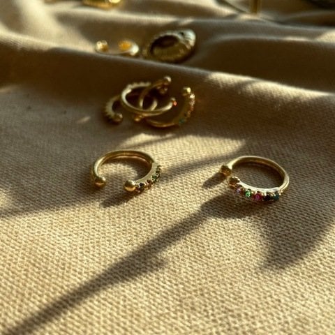 Earcuff İnce Zirkon Taşlı