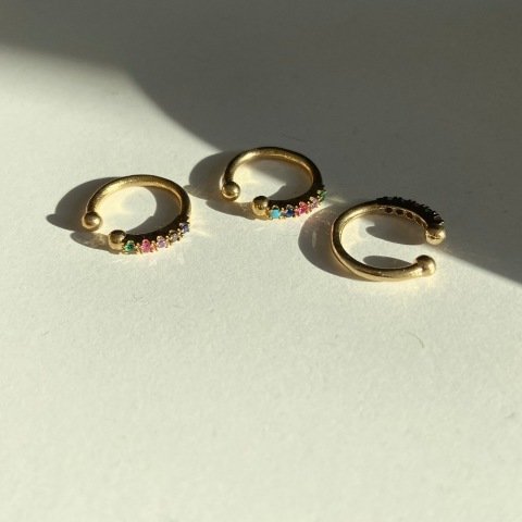 Earcuff İnce Zirkon Taşlı