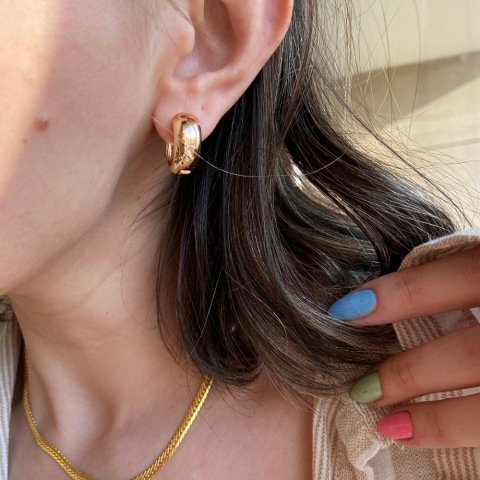 Basic Bold Halka Küpe