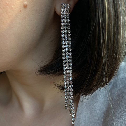 Night Triple Long Küpe