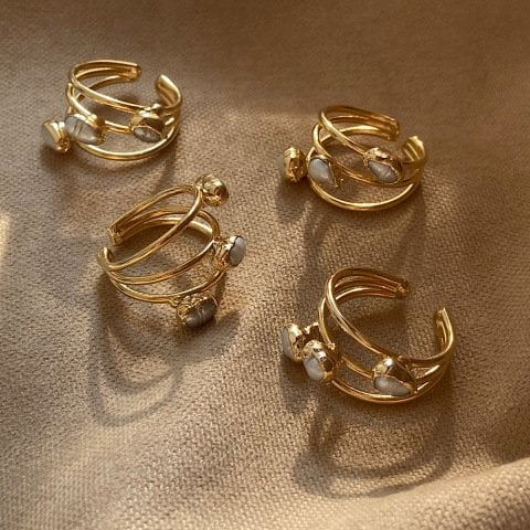 Pearls in Orbit İnci Yüzük