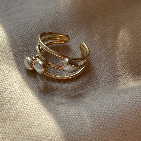 Pearls in Orbit İnci Yüzük