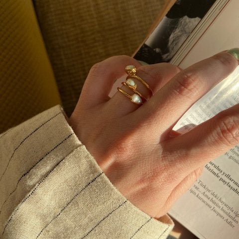 Pearls in Orbit İnci Yüzük