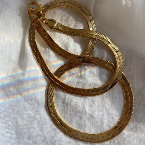 Kalın İtalyan Hasır Zincir Kolye