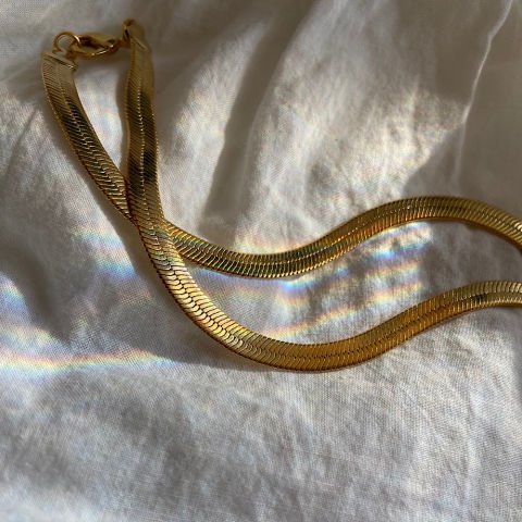 Kalın İtalyan Hasır Zincir Kolye