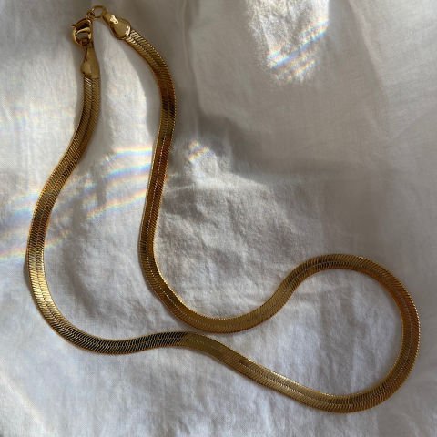 Kalın İtalyan Hasır Zincir Kolye