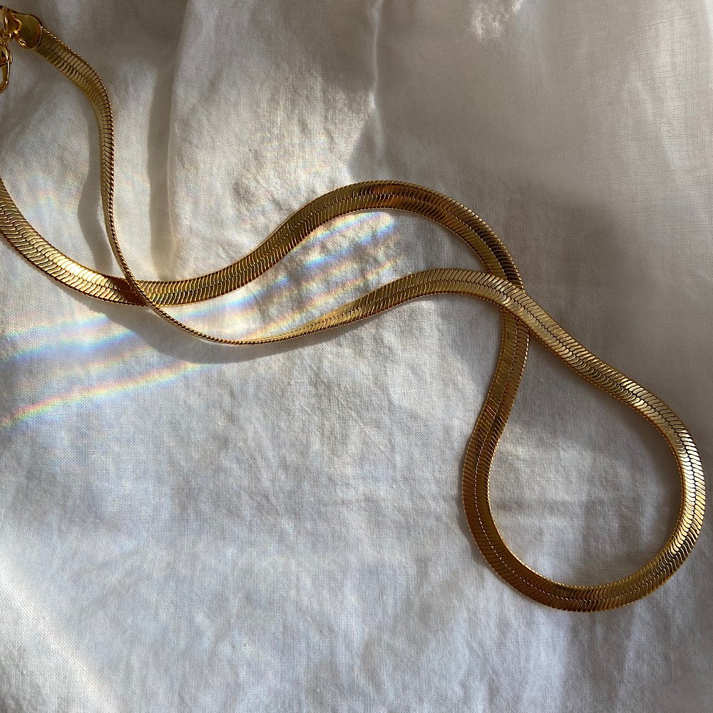 Kalın İtalyan Hasır Zincir Kolye