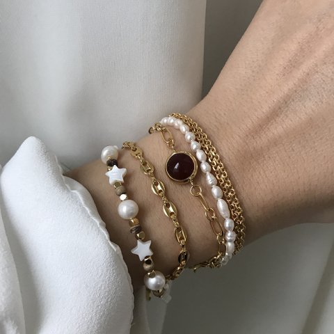 Minimal Akik Taşı Bileklik