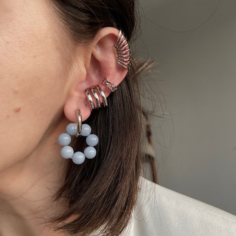EarCuff Mini Zincir Küpe