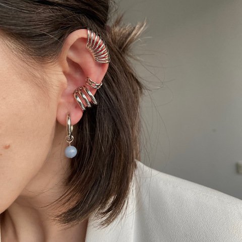 EarCuff Mini Zincir Küpe