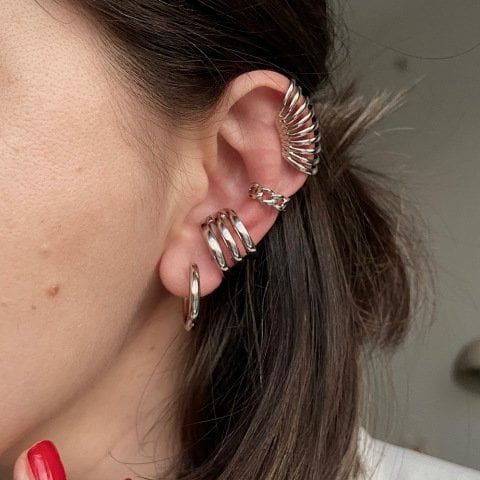 EarCuff Bold Line Küpe