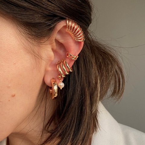 EarCuff Caterpillar Küpe