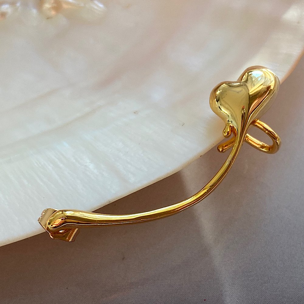 EarCuff Kuyruklu Kalp Küpe