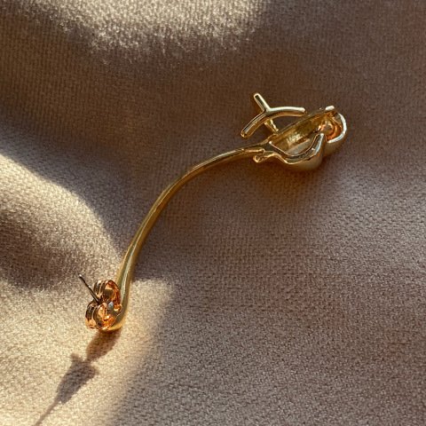 EarCuff Kuyruklu Kalp Küpe