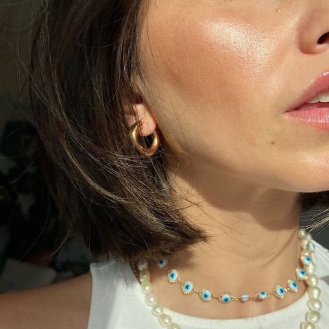 Küçük Basic Bold Halka Küpe