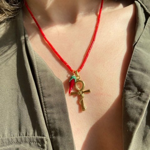 Red Hot Chili Ankh Kolye