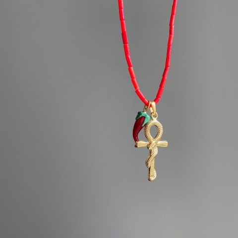 Red Hot Chili Ankh Kolye