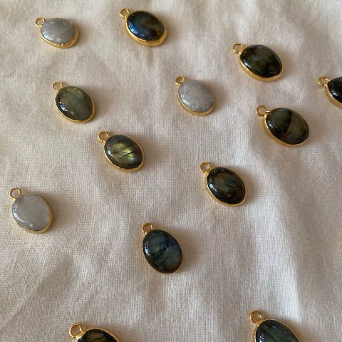 Labradorit Oval Kolye