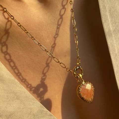 Karnelyan Akik Vintage Kolye